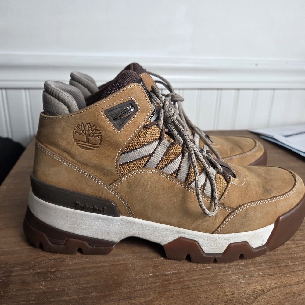 Timberland Womens Euro Swift Rebotl Tan Leather Lace Up Boots Size‎ 8.5 Hiking - Picture 3 of 12